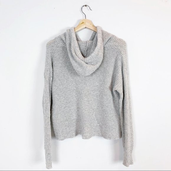 Cozy American Eagle Knit Pullover Hoodie - Picture 2 of 2